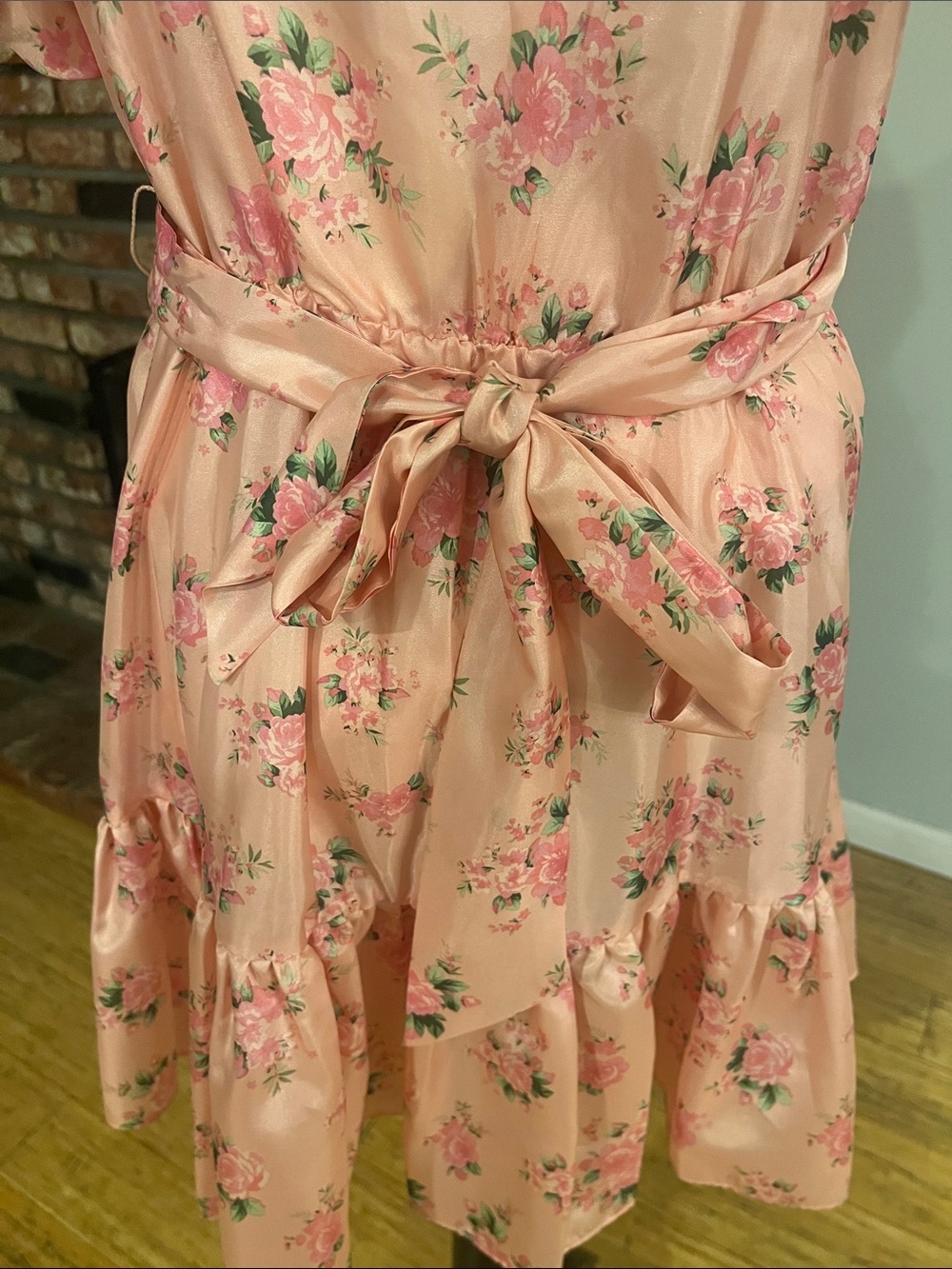 LoveShackFancy x Target PTP 21 Pink Floral Puff-Sleeve Mini Dress - Picture 6 of 8